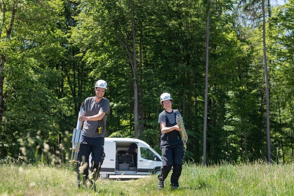 Unsere Messingenieure tragen die Messtechnik zum Einsatzort